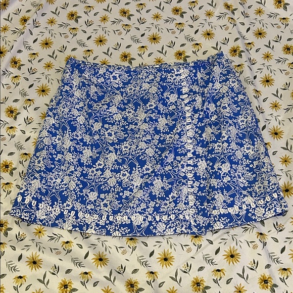 Lilly Pulitzer Dresses & Skirts - Lilly Pulitzer Blue and White Aquatic Michelina Mini Skort